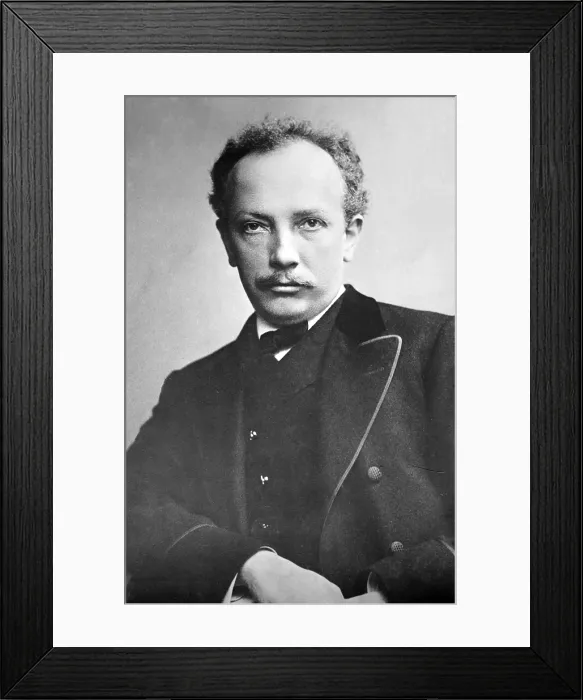 Framed Print : Richard Strauss (1864-1949), German musician of the modern era, composed expressive work built on the previous Romantic style. 1905