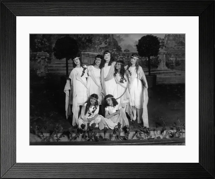 Framed Print : High school play, original caption: Miss Mackay's Pageant Children of Sunshine and Shadow as presented at Washington Irving High School, New York Framed Print : High school play, original caption: Miss Mackay's Pageant Children of Sunshine and Shadow as presented at Washington Irving High School, New York