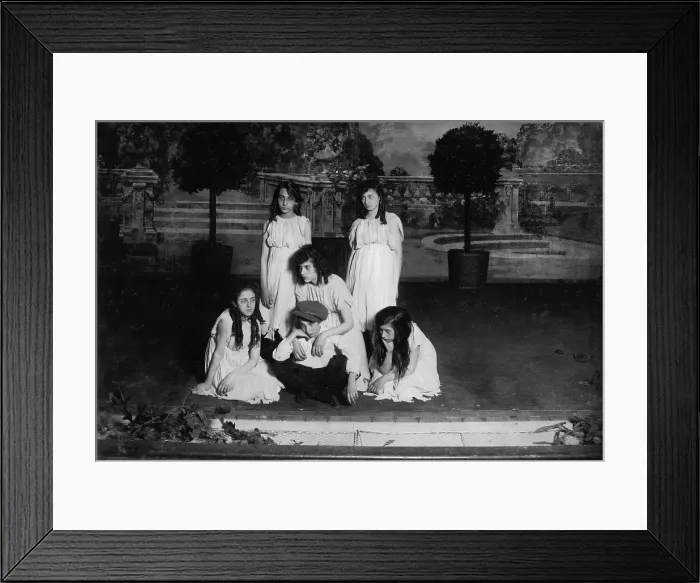 Framed Print : High school play, original caption: Miss Mackay's Pageant Children of Sunshine and Shadow as presented at Washington Irving High School, New York Framed Print : High school play, original caption: Miss Mackay's Pageant Children of Sunshine and Shadow as presented at Washington Irving High School, New York
