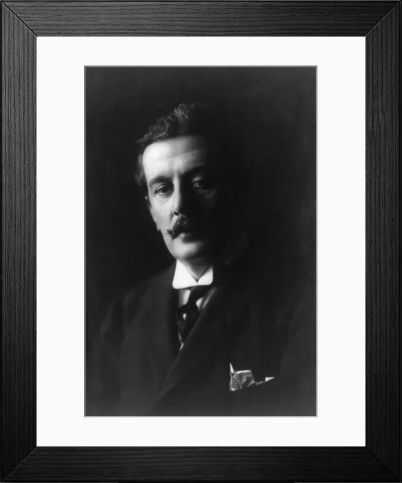 Framed Print : Giacomo Puccini (1858-1924), Italian opera composer. 1907 Framed Print : Giacomo Puccini (1858-1924), Italian opera composer. 1907