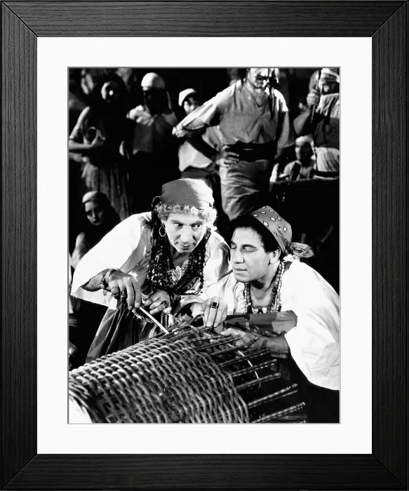 Framed Print : A NIGHT AT THE OPERA, from left, Harpo Marx, Chico Marx, 1935 Framed Print : A NIGHT AT THE OPERA, from left, Harpo Marx, Chico Marx, 1935
