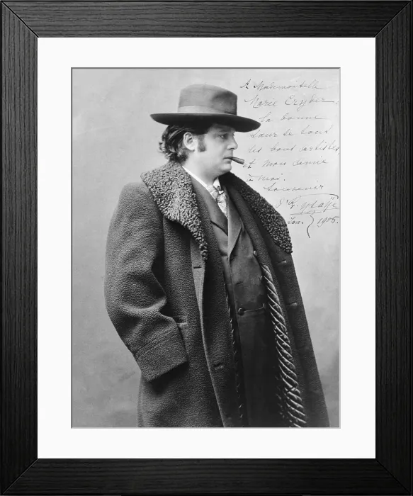 Framed Print : Eugene Ysaye (1858-1931), Belgian violinist, conductor, and composer. 1898