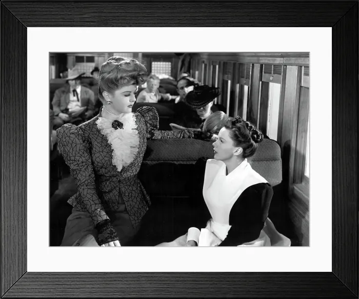 Framed Print : THE HARVEY GIRLS, Angela Lansbury, Judy Garland, 1946, train passengers