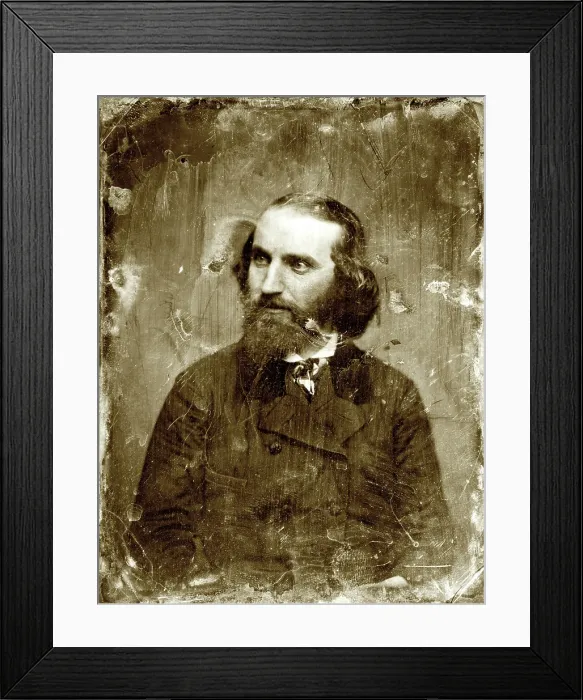 Framed Print : Caleb Lyon, Governor of Idaho Territory, 1864-1865. Half plate daguerreotype, gold toned, ca. 1850s