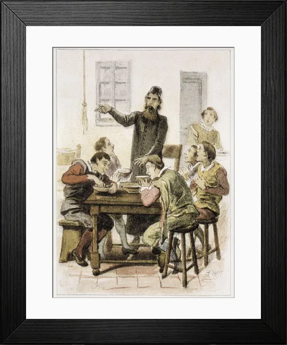 Framed Print : QUEVEDO y VILLEGAS, Francisco de (1580-1645). 'Historia de la vida del Buscn llamado don Pablos' (The Life Story of a Searcher Called Don Pablos)