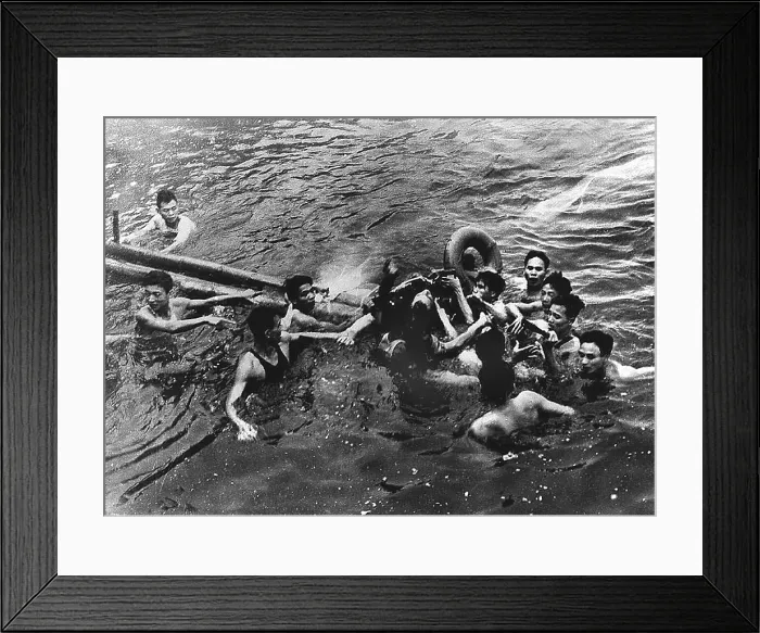 Framed Print : Lieutenant Commander John S. McCain, (center) being captured by Vietnamese civilians in Truc Bach Lake near Hanoi, Vietnam. October 26, 1967 Framed Print : Lieutenant Commander John S. McCain, (center) being captured by Vietnamese civilians in Truc Bach Lake near Hanoi, Vietnam. October 26, 1967