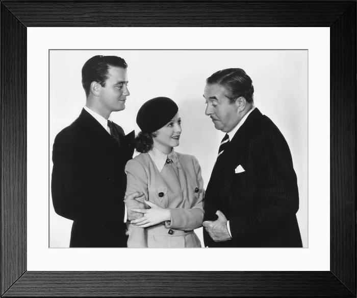 Framed Print : SERVANTS ENTRANCE, from left: Lew Ayres, Janet Gaynor, Walter Connolly, 1934, TM & Copyright 20th Century Fox Film Corp. / courtesy Everett Collection