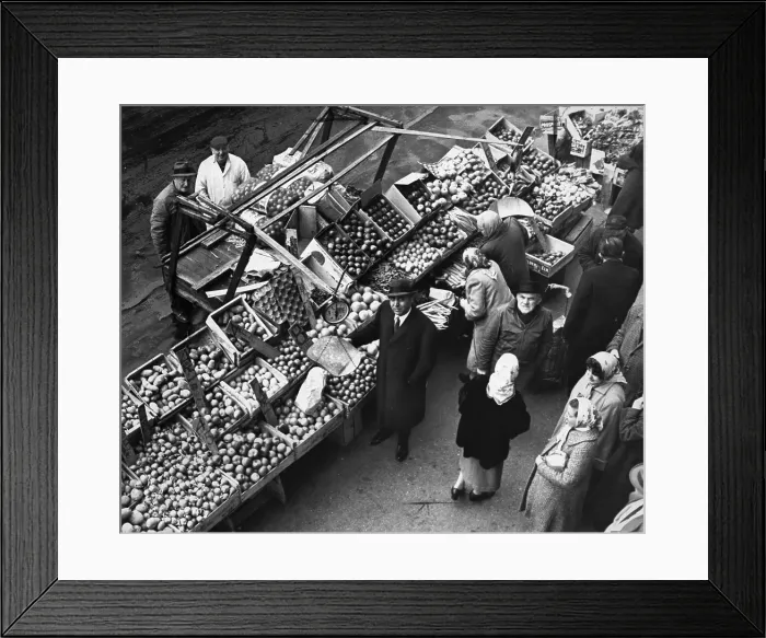 Framed Print : New York City, closing of push cart market, Saratoga Avenue and Prospect Place, photograph by Roger Higgins, 1962 Framed Print : New York City, closing of push cart market, Saratoga Avenue and Prospect Place, photograph by Roger Higgins, 1962