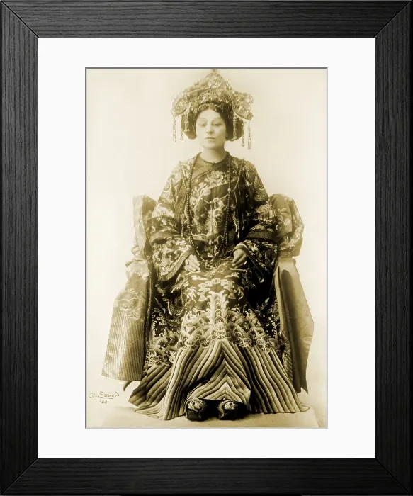 Framed Print : Viola Allen (1869-1948), American stage actress, in the dramatic spectacle by Pierre Loti and Judith Gautier, THE DAUGHTER OF HEAVEN, 1912