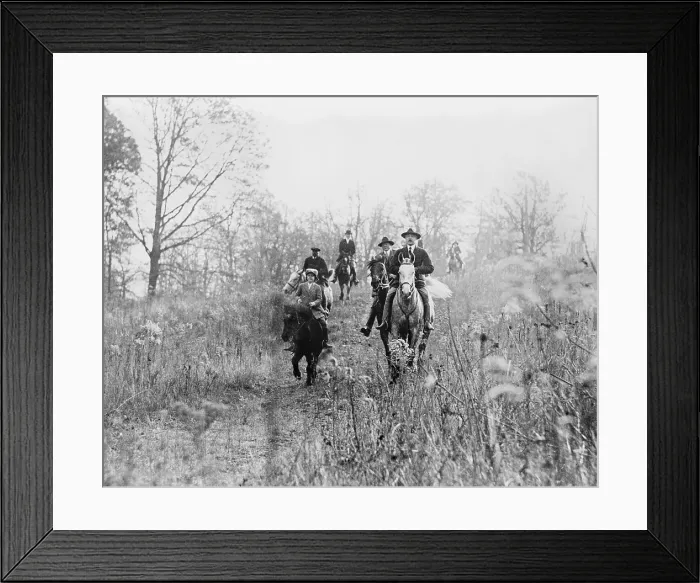 Framed Print : Men and boy on horses during hunt in Virginia, photograph, circa 1910-1930 Framed Print : Men and boy on horses during hunt in Virginia, photograph, circa 1910-1930