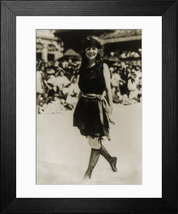 Framed Print : Margaret Gorman, the first Miss America, as she won first her title in 1921