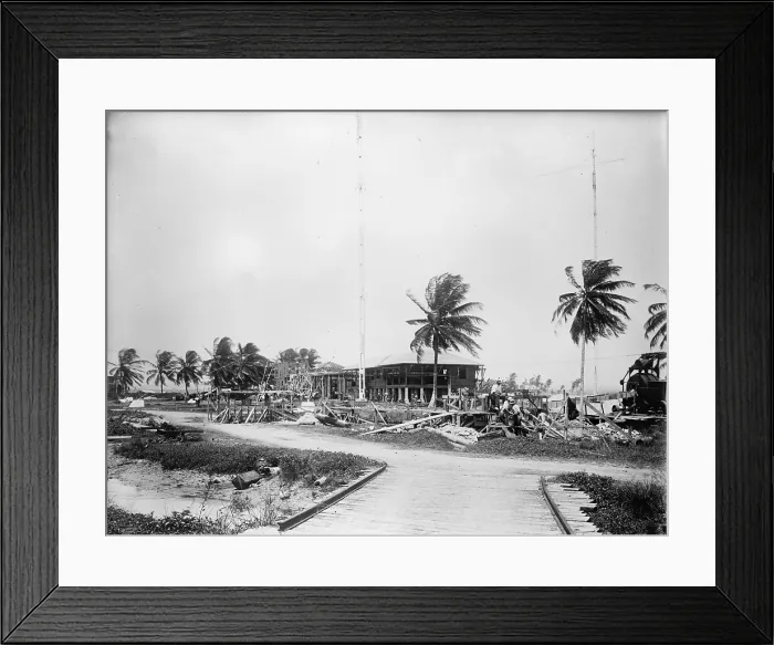 Framed Print : Panama Canal, U.S. Naval radio station, circa 1909-1919