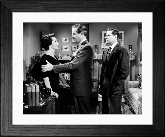 Framed Print : NIGHT INTO MORNING, from left: Nancy Davis, Ray Milland, John Hodiak, 1951