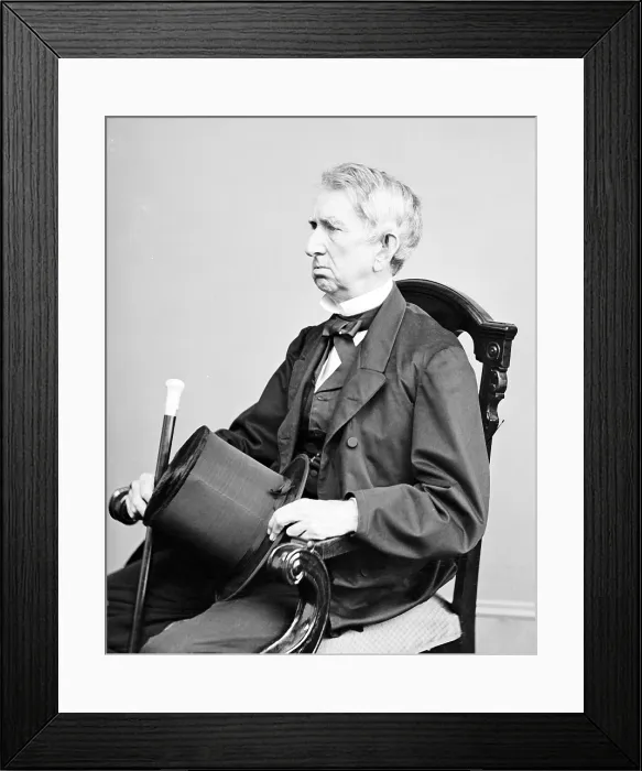 Framed Print : William H. Seward, Secretary of State under Abraham Lincoln. His purchase of Alaska from Russia was known as Seward's Folly until gold was discovered in the Yukon