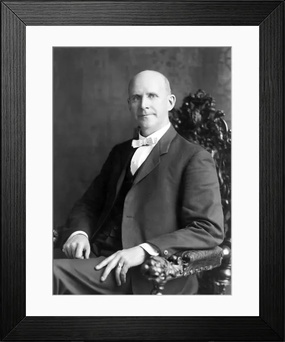 Framed Print : Eugene Debs, the Socialist Party of America candidate for President. 1908