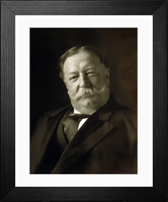 Framed Print : President William Taft (1857-1930) in a portrait made on March 11, 1909, just after his inauguration to the US presidency Framed Print : President William Taft (1857-1930) in a portrait made on March 11, 1909, just after his inauguration to the US presidency