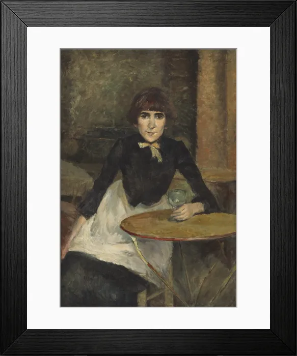 Framed Print : A la Bastille (Jeanne Wenz), by Henri de Toulouse-Lautrec, 1888, French Post-Impressionism painting, oil on canvas