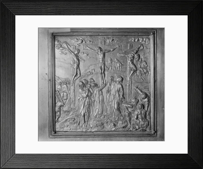 Framed Print : Jesus Christ, famous Florentine bronzes in Church of the Holy Sepulchre, The Crucifixion, circa 1900-1920