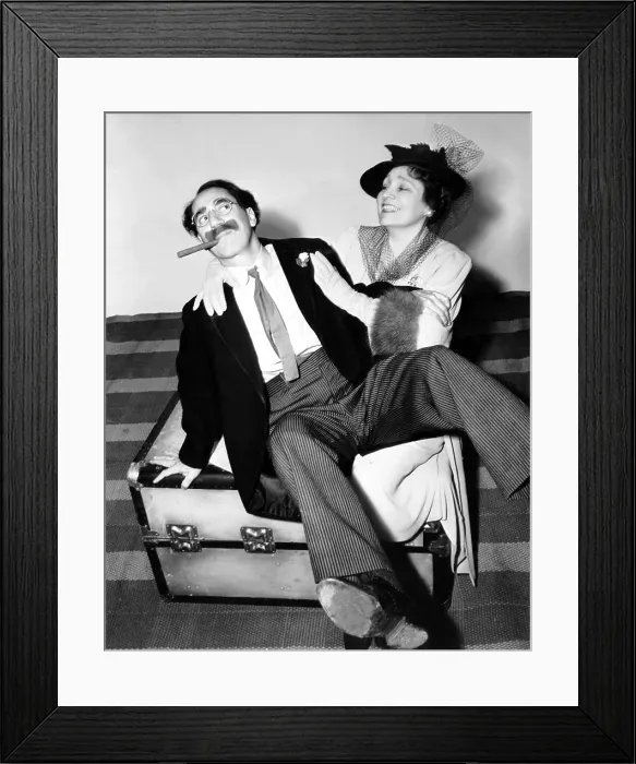 Framed Print : THE BIG STORE, from left, Groucho Marx, Margaret Dumont, 1941