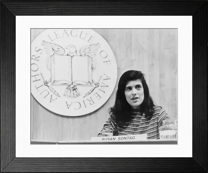 Framed Print : Susan Sontag (1933-2004) prominent American intellectual and cultural critic, 1967