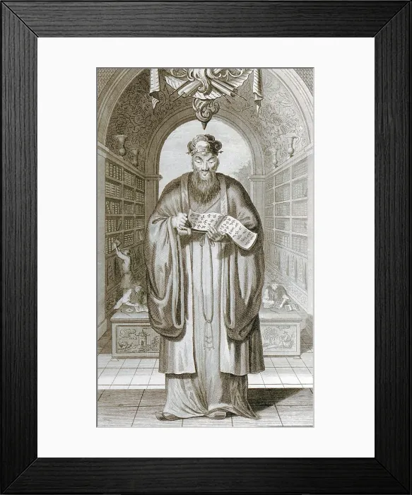 Framed Print : Confucius, (551-479 BC)