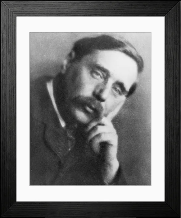Framed Print : H.G. Wells, (1866-1946) English master of science fiction Framed Print : H.G. Wells, (1866-1946) English master of science fiction