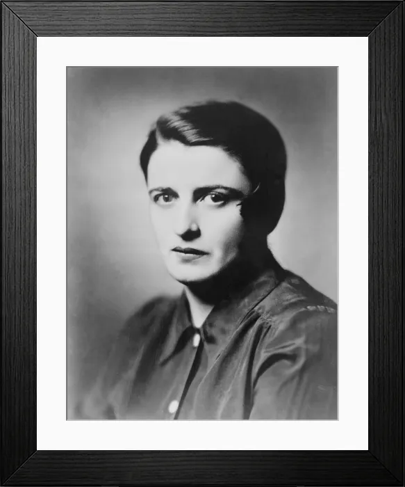 Framed Print : Ayn Rand (1905-1982) Russian born and educated author of popular novels, espoused her philosophy of Objectivism, an extreme individualism Framed Print : Ayn Rand (1905-1982) Russian born and educated author of popular novels, espoused her philosophy of Objectivism, an extreme individualism