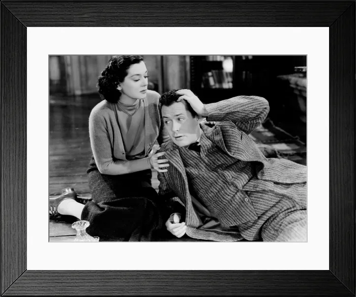 Framed Print : NIGHT MUST FALL, Rosalind Russell, Robert Montgomery, 1937