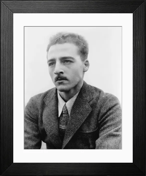 Framed Print : Kenneth Patchen (1911-1972) avant guard American poet and visual artist, whose work reacts against common values and materialism