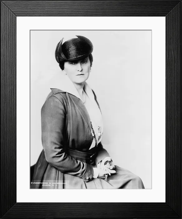 Framed Print : Emily Post, (1872-1960) American writer and authority on etiquette, in 1922 portrait Framed Print : Emily Post, (1872-1960) American writer and authority on etiquette, in 1922 portrait