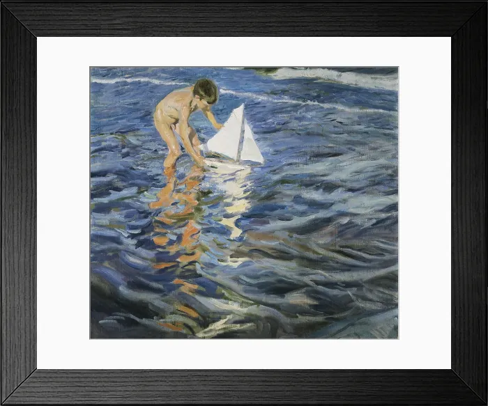 Framed Print : SOROLLAJoaqun (1863-1923). The Little Sloop. 1909. Oil on canvas. SPAIN. Madrid. Sorolla Museum. AISA / Everett Collection (92304)**US SALES ONLY**