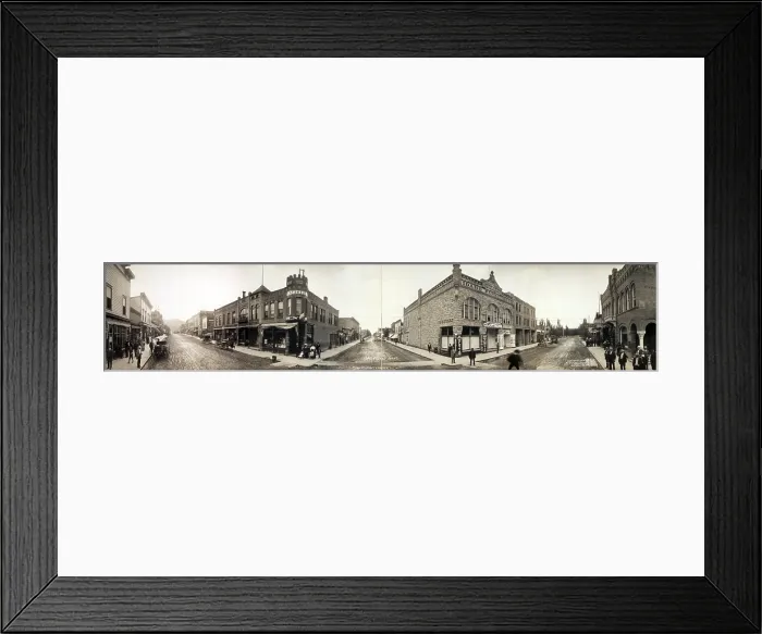 Framed Print : Panoramic view of Pocatello, Idaho ca. 1909