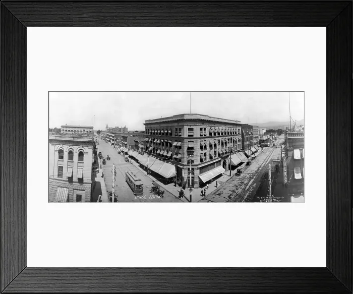 Framed Print : Panoramic view of Boise, Idaho ca. 1909 Framed Print : Panoramic view of Boise, Idaho ca. 1909