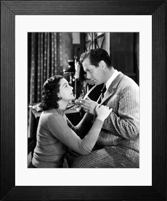 Framed Print : NIGHT MUST FALL, Rosalind Russell, Robert Montgomery, 1937 Framed Print : NIGHT MUST FALL, Rosalind Russell, Robert Montgomery, 1937