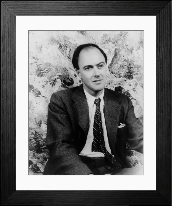 Framed Print : Roald Dahl (1916-1990), British author of novels, children's stories, and screenplays in 1954 portrait by Carl Van Vechten
