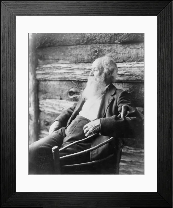 Framed Print : John Burroughs (1837-1921) wrote on nature subjects and inspired the early conservation movement. 1901 Portrait Framed Print : John Burroughs (1837-1921) wrote on nature subjects and inspired the early conservation movement. 1901 Portrait