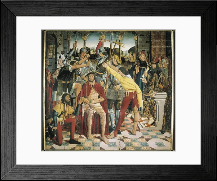 Framed Print : SEDANOAlonso de (145(1st century-1530). Christ Crowned with Thorns. SPAIN. Burgos. Cathedral of St. Mary. Gothic art. Oil on wood. AISA / Everett Collection (92255)**US SALES ONLY** Framed Print : SEDANOAlonso de (145(1st century-1530). Christ Crowned with Thorns. SPAIN. Burgos. Cathedral of St. Mary. Gothic art. Oil on wood. AISA / Everett Collection (92255)**US SALES ONLY**