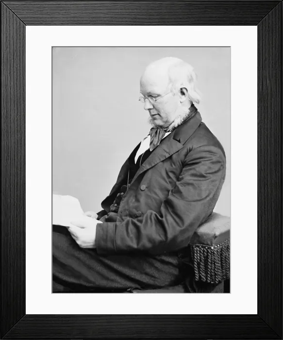 Framed Print : Horace Greeley (1811-1872), ca. 1860 Framed Print : Horace Greeley (1811-1872), ca. 1860