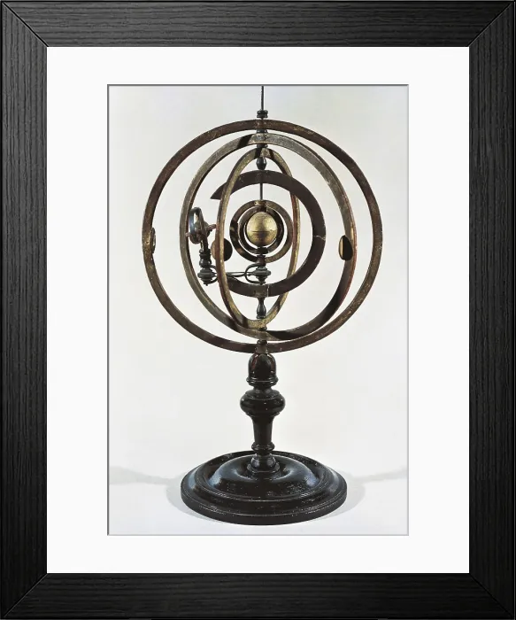 Framed Print : Planetarium with the Copernican system. FRANCE. Paris. Conservatoire National des Arts et Mtiers (National Conservatory of Arts and Trades)