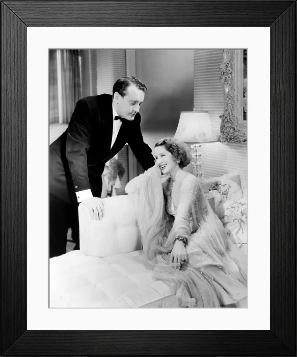 Framed Print : HER CARDBOARD LOVER, from left, George Sanders, Norma Shearer, 1942