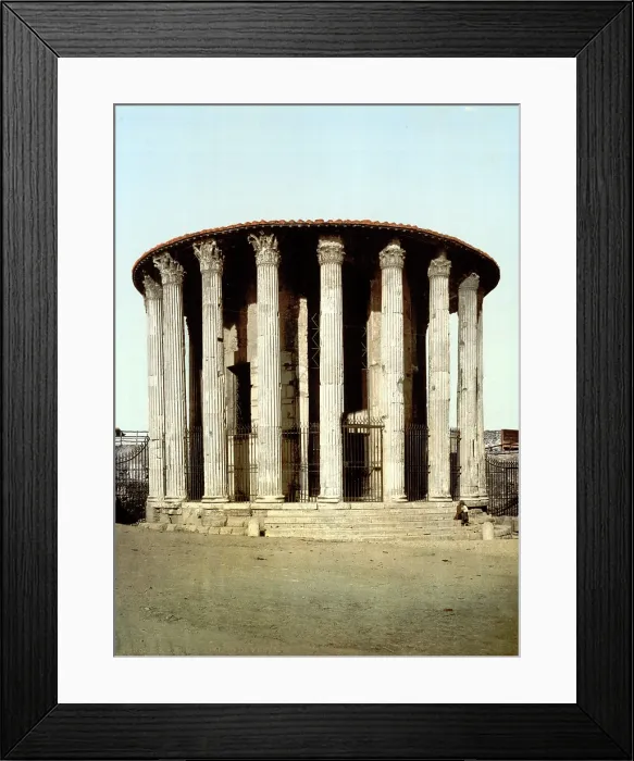 Framed Print : Rome, Vesta's Temple, Rome, Italy, ca 1890s Framed Print : Rome, Vesta's Temple, Rome, Italy, ca 1890s