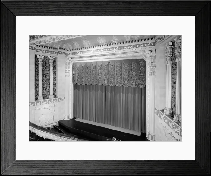 Framed Print : Movie Theaters, Missouri Theater Building, interior, constructed in 1927, 713-715 Edmond Street, Saint Joseph, Missouri, circa 1970s Framed Print : Movie Theaters, Missouri Theater Building, interior, constructed in 1927, 713-715 Edmond Street, Saint Joseph, Missouri, circa 1970s