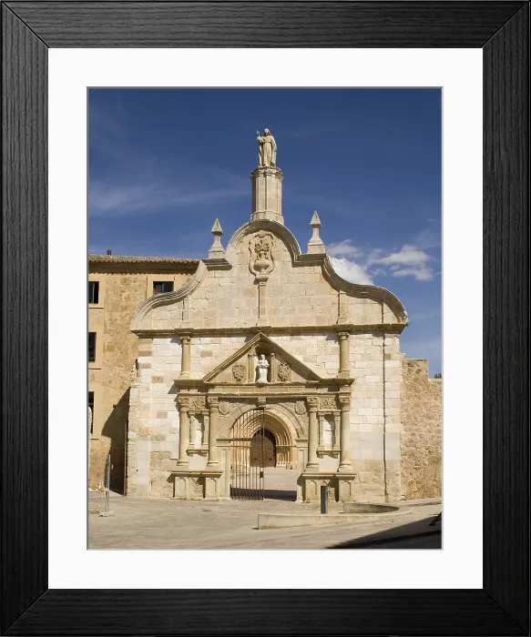Framed Print : SPAIN. Santa Maria de Huerta. Monastery of Santa Maria de Huerta. Renaissance-style facade. 16th century. - Paul Maeyaert / Iberfoto / Everett Collection (188245)**US SALES ONLY** Framed Print : SPAIN. Santa Maria de Huerta. Monastery of Santa Maria de Huerta. Renaissance-style facade. 16th century. - Paul Maeyaert / Iberfoto / Everett Collection (188245)**US SALES ONLY**