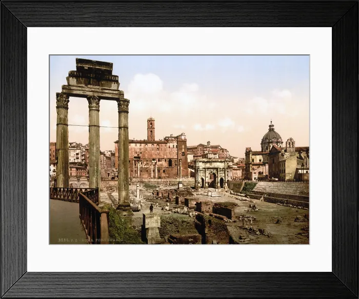 Framed Print : Rome, Ruins of the Forum Boarium, Rome, Italy, ca 1890s