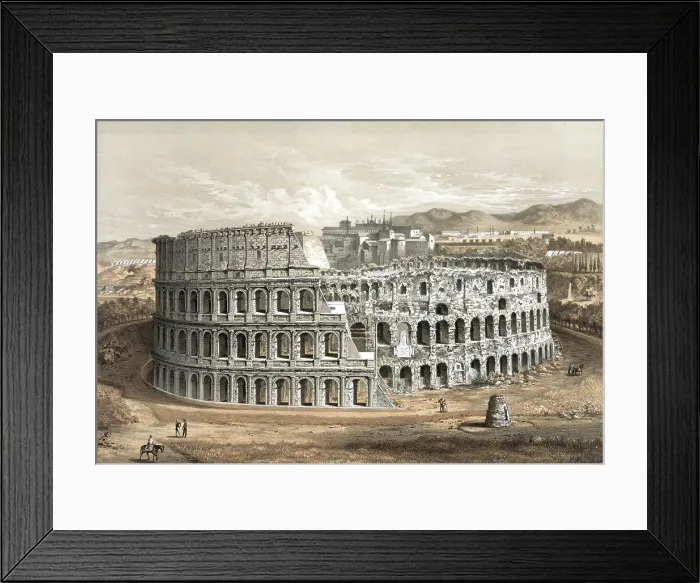 Framed Print : Rome, Colosseum at Rome, ca 1872