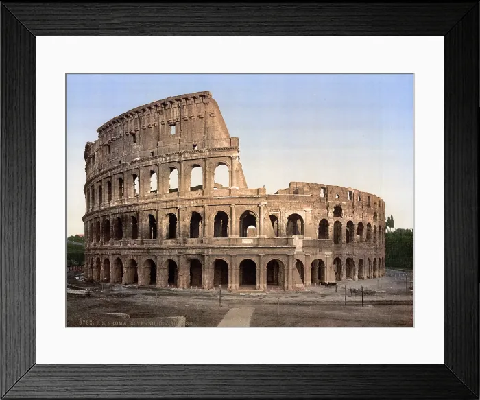 Framed Print : Rome, Colosseum at Rome, photochrom, ca 1890s