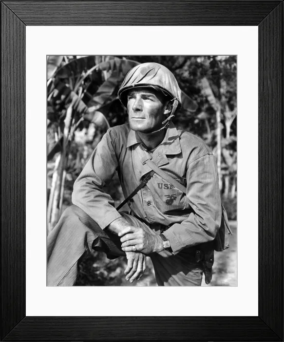 Framed Print : GUNG HO!, Randolph Scott, 1943