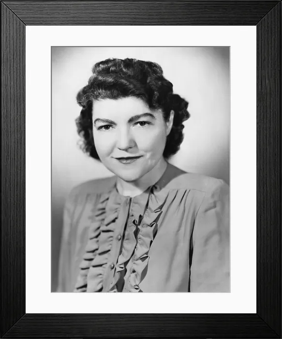 Framed Print : Irene Kuhn wrote the screenplay for the 1932 film, THE MASK OF FU MANCHU. 1945