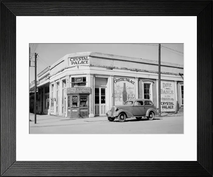 Framed Print : Crystal Palace Saloon, constructed in 1878, Allen & Fifth Streets, Tombstone, Cochise County, Arizona, circa 1930s