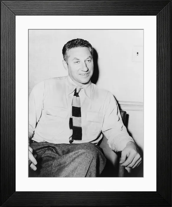 Framed Print : Budd Schulberg (b. 1914) novelist and Academy Award winning screenwriter for ON THE WATERFRONT